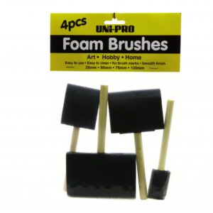 UniPro 4 Pack Foam Brushes Set