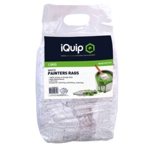 Iquip White Painters Rags 1.5kg