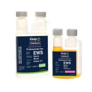 iQuip EWS external wall system mockup showing insulated panel construction for exterior wall cladding and energy-efficient building applications.