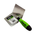 iQuip Internal & External Plastering Corner Tool with stainless steel blade and ergonomic soft-grip handle for creating smooth internal plaster corners.